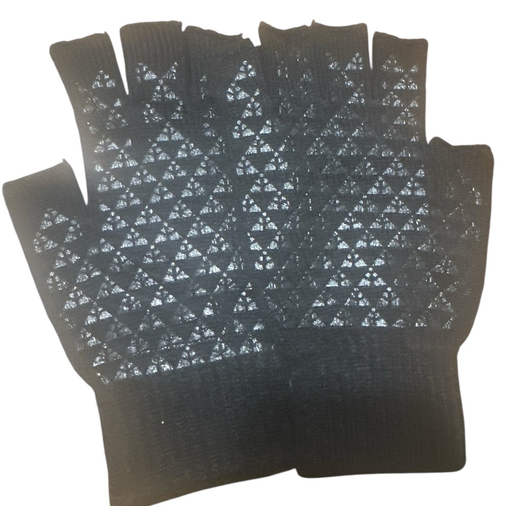 Jameson Black Knit Fingerless Gloves unisex - Picture 2 of 3